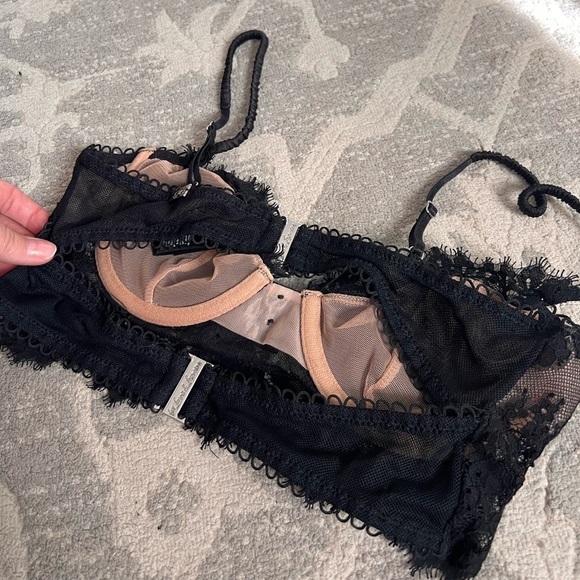 For Love And Lemons Black Lace Bra. A6 - Picture 2 of 4